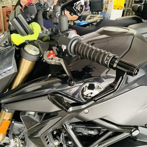 Miniatura 6 de Para Yamaha XTZ125 XTZ 125 2014 2015 2016 2017 2018 Palancas de motocicleta CNC Moto ajustable plegable extensible freno embrague palancas palanca