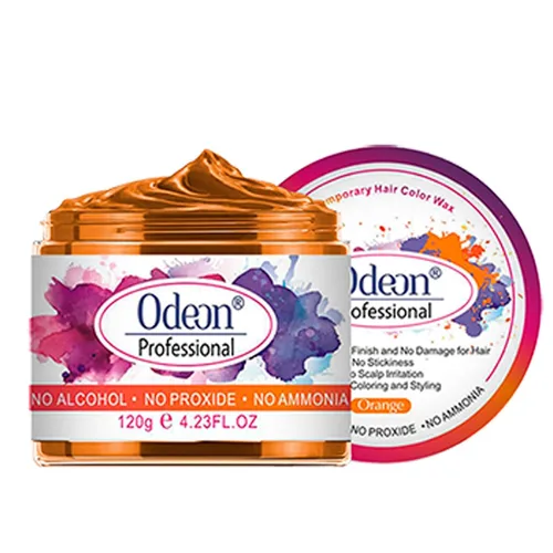 Miniatura 8 de Odeon Cera negra para el cabello, tinte temporal natural, lavable con cera de abejas y árbol de té, sin daños, sin alcohol, sin peróxido y sin Negro