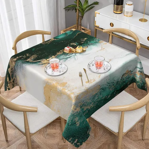Miniatura 30 de Mantel decorativo con patrón azteca, estilo nativo étnico, bohemio, geométrico, verde, para cocina, banquete de fiesta y vacaciones, color negro