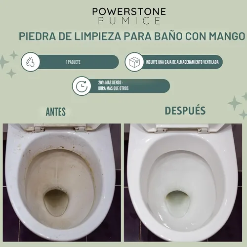 Miniatura 2 de Piedra pómez de limpieza con asa. Alta densidad, resistente, grano fino.