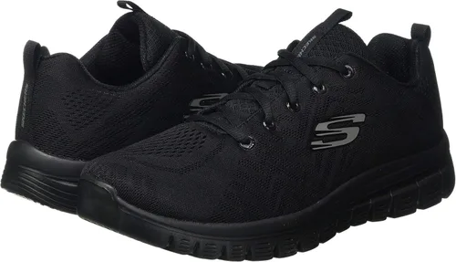 Miniatura 8 de Skechers Tenis Graceful-Get Connected para mujer, Negro Blanco, 15