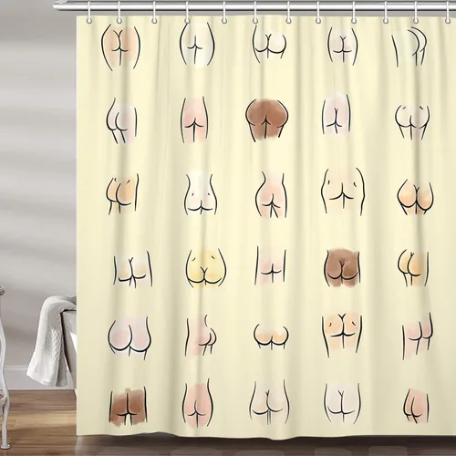 Miniatura 6 de JAWO Cortina de ducha de vaca de granja para baño, bonito juego de cortinas de ducha de tela de granja rústica sobre madera, divertidos accesorios