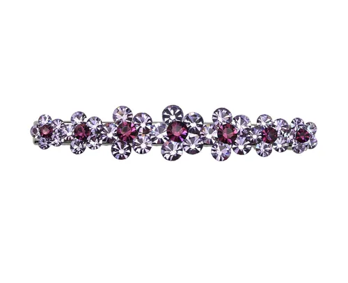 Miniatura 17 de Faship Preciosa pinza para el pelo de cocodrilo con diseño floral de cristal AB