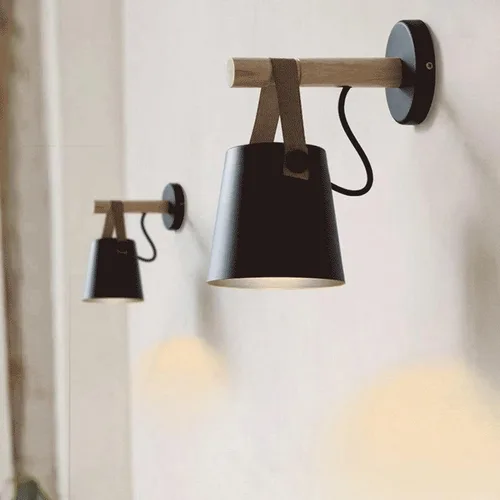Miniatura 6 de Aplique de pared moderno de granja, lámpara de pared retro industrial negra, lámpara de pared para dormitorio, mesita de noche, lectura, montaje