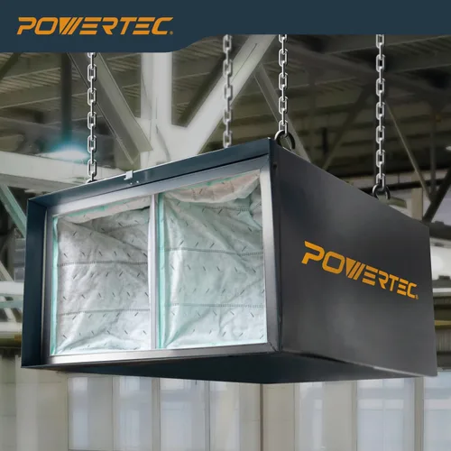 Miniatura 5 de POWERTEC Filtro de aire interior de 1 micrón para WEN 3410, POWERTEC AF4000/AF4001, sistema de filtración de aire Shop Fox W1830, repuesto