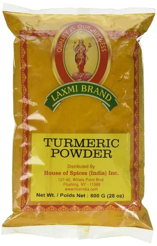 Laxmi Polvo de cúrcuma molida natural, cúrcuma longa, azafrán indio, raíz amarilla, hecho puro, hecho fresco, tradición de calidad, producto de la