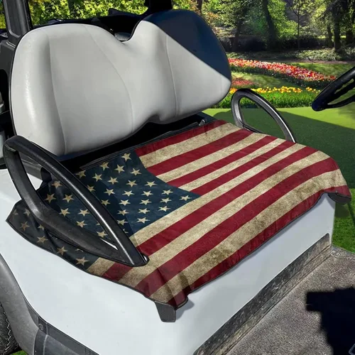 Miniatura 52 de Yewattles Funda de Asiento de Carrito de Golf Portátil Toalla de Asiento Club Car Ajuste Universal Carrito de Golf de 2 Asientos