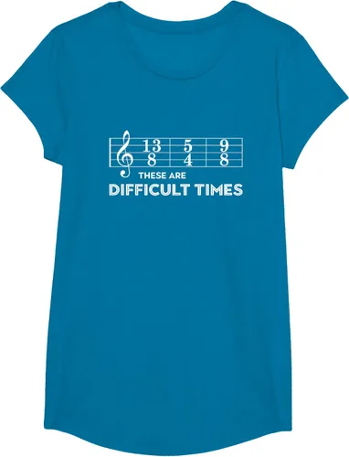 Miniatura 79 de Musician - Camiseta con texto en inglés "These are Difficult Times", talla S