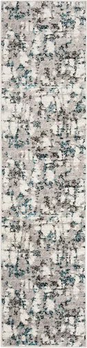 Miniatura 10 de SAFAVIEH Skyler Collection SKY193B - Alfombra moderna abstracta que no desprende pelusa, para sala de estar o dormitorio, 2 x 4 pies, gris/azul