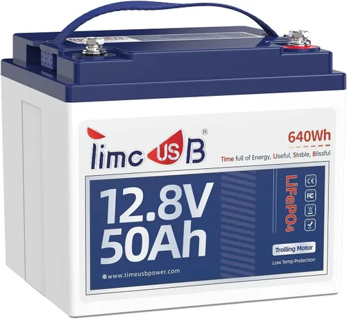 Miniatura 11 de Timeusb Batería LiFePO4 de 12 V 100 Ah, batería de litio Group31 integrada 100 A BMS, 15000+ baterías de fosfato de hierro y litio de ciclos