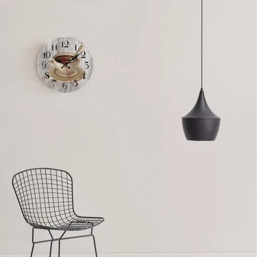 Miniatura 3 de LOKMU Reloj de pared silencioso sin tictac de 10 pulgadas, reloj redondo decorativo para sala de estar, cocina, hogar, baño, dormitorio, oficina
