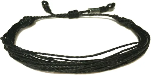 Rumi Sumaq Pulseras de cuerda de surfista para hombres, mujeres y niños Cordón encerado ajustable, colores costeros y de playa, opciones de tamaño