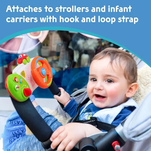 Miniatura 4 de HAP-P-KID My First Baby Stroller Toy - Volante de conducción para niños, asiento de automóvil, juguetes educativos para conductor, tablero