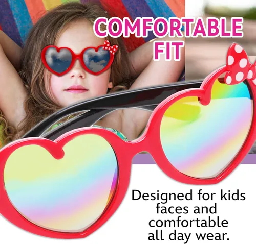Miniatura 2 de Minnie Mouse Sunglasses for Toddler Girls wt Soft Case - Disney World Accessories for Trip - Disney Gifts for Kids