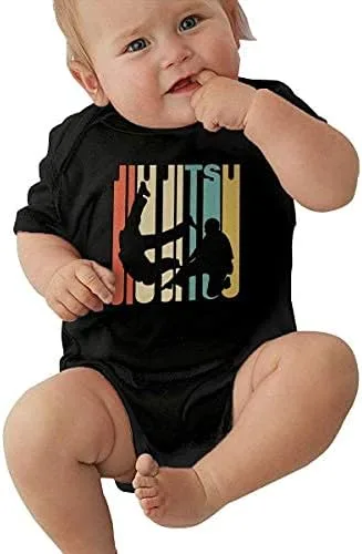 Miniatura 2 de Mono de estilo vintage de Jiu Jitsu Silhouette para bebé recién nacido mamelucos unisex
