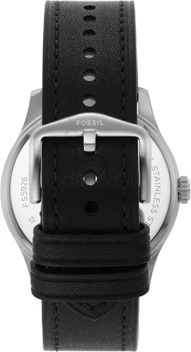 Miniatura 7 de Fossil Dayliner - Reloj de cuarzo minimalista delgado de acero inoxidable y cuero para hombre