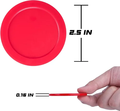 Miniatura 3 de Discos de hockey aéreo de 3.25 o 2.5 pulgadas - Discos profesionales y duraderos para mesas grandes - Compatibles con mazos y metas estándar - Los