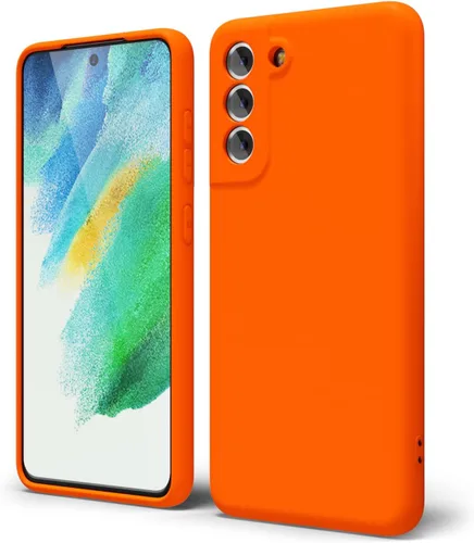 Miniatura 181 de oakxco Funda para teléfono Samsung Galaxy S21 Ultra con agarre de silicona líquida, bonita funda delgada y delgada de goma suave de TPU lisa