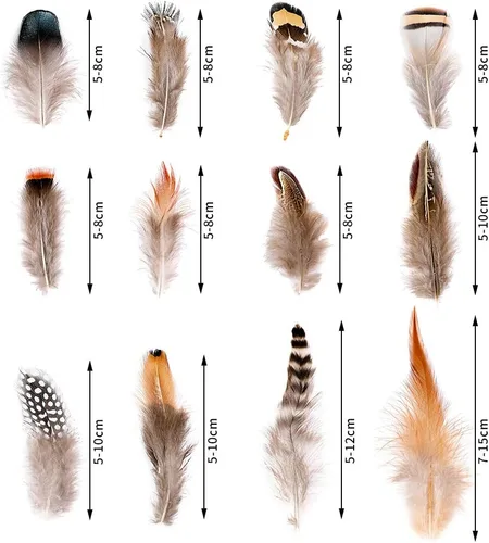 Miniatura 4 de Ballinger 240 plumas naturales con 12 estilos surtidos de plumas para joyería y atrapasueños para decoración de manualidades 12 estilos/240 piezas