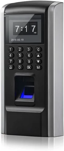 Miniatura 2 de Sistema de control de acceso biométrico de huellas dactilares, RFID/PIN con bloqueo magnético eléctrico de fuerza de 600 libras + fuente