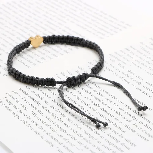 Miniatura 5 de Pulsera de abalorios con iniciales hecha a mano trenzada y ajustable para mamá, hija, joyería de cumpleaños para mujer