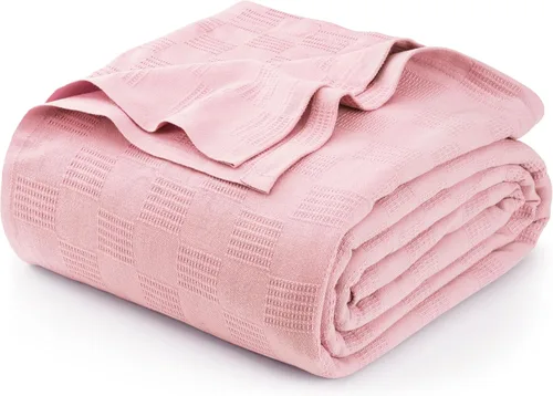 Miniatura 31 de Utopia Bedding Manta térmica 100% algodón, suave, ligera, transpirable, acogedora manta de primavera y verano para cama, decoración del hogar