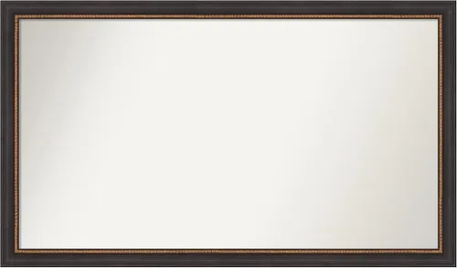 Miniatura 112 de Amanti Art Espejo de baño negro para sobre el fregadero, 23 x 23 pulgadas, espejo cuadrado negro Ashton, marco de madera tradicional mediano, se