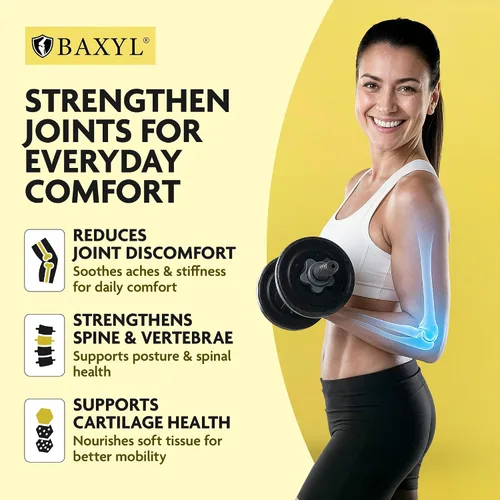 Miniatura 7 de BAXYL® - Suplemento líquido de ácido hialurónico para aliviar las articulaciones (vegano, sin gluten, sin OMG, patentado MHB3 oral) 6 onzas