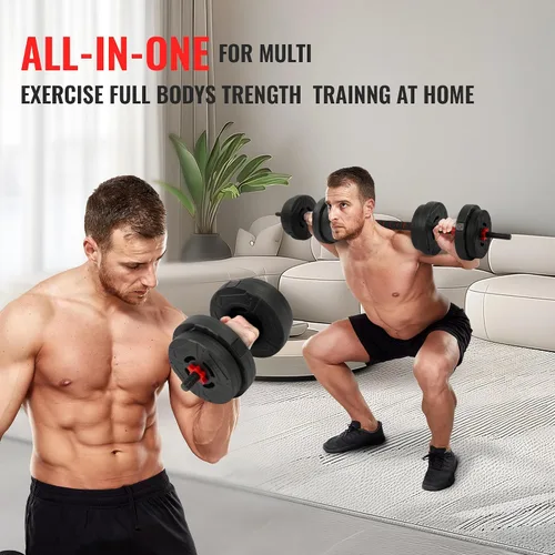 Miniatura 3 de Fitvids Adjustable Dumbbell Set, 40/60LBS Free Weight Set, Multi-Functional Portable Changeable Dumbbell Barbell Kettlebell Set for Home, Multiple
