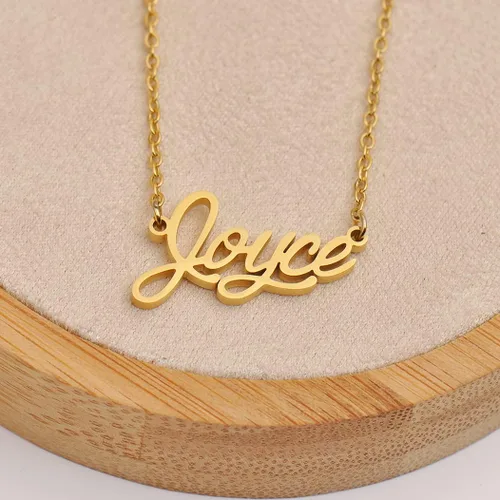 Miniatura 5 de Collares con etiquetas de nombres para ella, él, amigos y familiares, joyería de recuerdo para relaciones, regalo sentimental