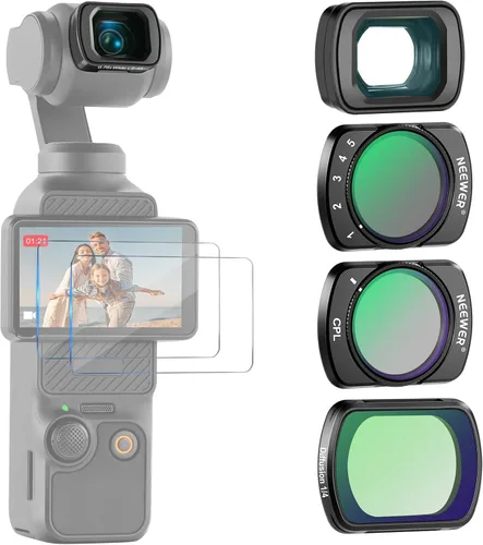 Miniatura 12 de NEEWER Juego de filtros ND compatibles con DJI Osmo Pocket 3 Creator Combo Accesorios, lente gran angular + ND2-32 variable + CPL + filtro