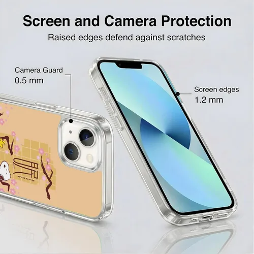 Miniatura 272 de Carcasa de gel para iPhone 7 Plus/iPhone 8 Plus, diseño de Snoopy Oriental de Peanuts, Badges