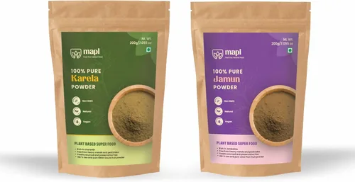 Miniatura 10 de MAPL Amla Powder (7.05 oz) – Superalimento indio orgánico para el cuidado del cabello Grosella espinosa india/polvo de amalaki 100% puro Apoya