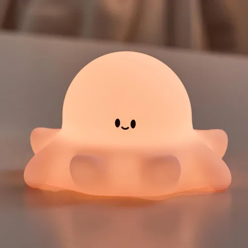 Miniatura 8 de Axolotl - Luz nocturna para niños, de silicona blanda de 3 niveles, regulable, control táctil, bonita luz nocturna con temporizador, portátil
