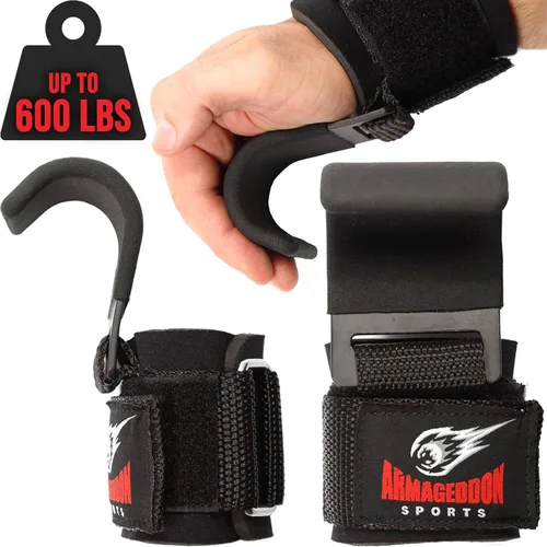 Correas Premium para Peso Muerto, Agarres para Levantamiento de Pesas, Ganchos para Levantamiento de Pesas, Correas de Agarre para Gimnasio, Agarres