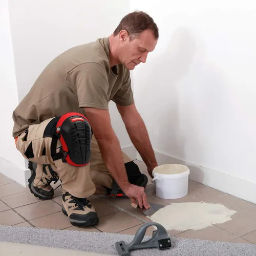 Miniatura 7 de WORKPRO Rodilleras para el trabajo, rodilleras de construcción con cojín ergonómico de gel y acolchado de espuma para jardinería, carpintería