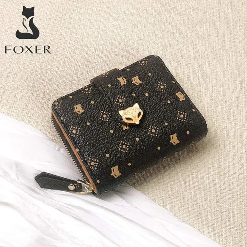 Miniatura 6 de FOXER Carteras pequeñas para mujer monederos con cremallera para tarjetas de crédito Classic