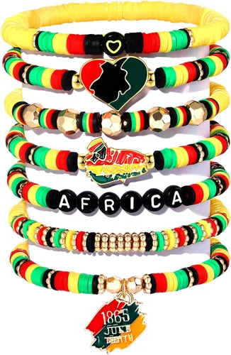 Miniatura 169 de Surfer Heishi - Pulseras apilables para mujer, apilables, de vinilo arcoíris, disco de arcilla, pulseras elásticas para la amistad, joyería bohemia
