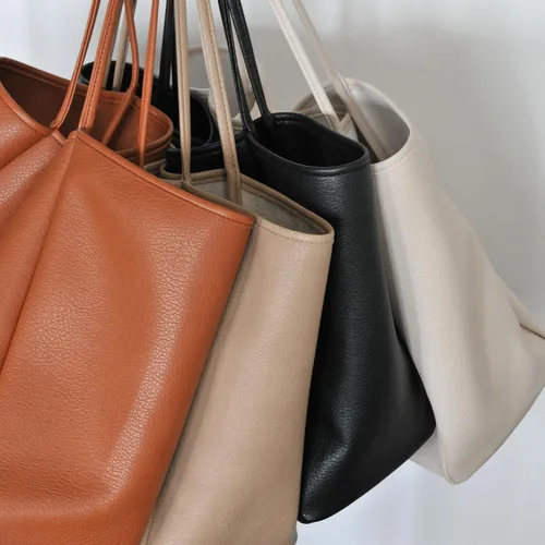 Miniatura 14 de HOXIS Bolso de mano de cuero PU de gran tamaño para mujer, bolso de fin de semana, bolso de viaje