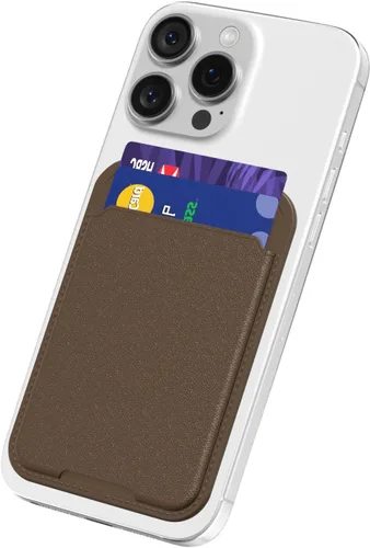 Miniatura 18 de oakxco Billetera para teléfono adhesiva, delgada y delgada con adhesivo para tarjetas de crédito, bolsillo trasero del teléfono, funda de plástico