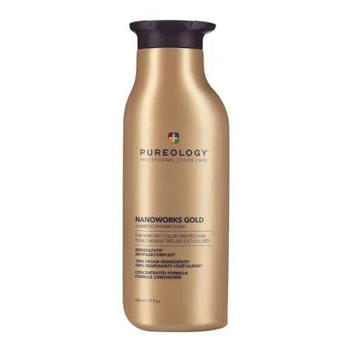 Miniatura 10 de Pureology Nanoworks Gold Shampoo Para cabello muy seco y teñido Renueva suavidad y brillo Sin sulfatos Vegano
