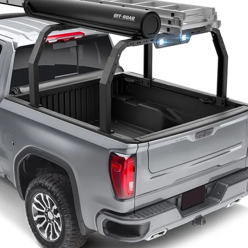 Miniatura 9 de YZONA Bastidores ajustables de 14.6 a 17.4 pulgadas de altura para caja de camioneta con 2 luces LED compatibles con Tacoma/Tundra/Silverado
