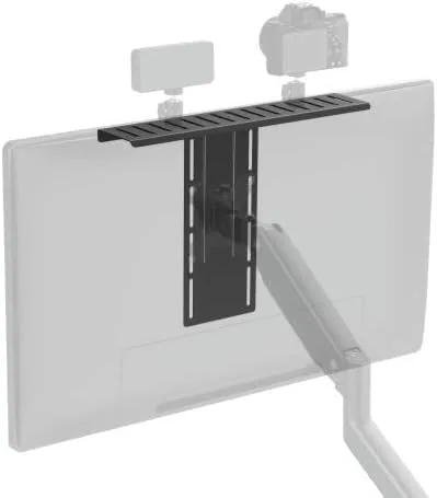 Miniatura 6 de Mount Plus MDS12-3 - Estante ancho todo en uno compatible con VESA para organizador de dispositivos, perfecto para reuniones en línea y transmisión