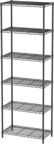 Miniatura 8 de Golpart Estantes de Almacenamiento Ajustables de 6 Niveles, Estante de Metal de Servicio Pesado con Capacidad de 900 LBS, Unidad de Estantería