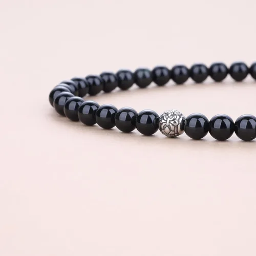 Miniatura 5 de GAVU Collar de cuentas de gemas semipreciosas de 8mm para hombres, collares de cristal curativos para hombres