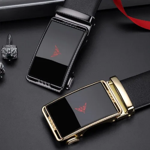Miniatura 4 de VANNANBA Leather Ratchet Belts for Men Automatic Buckle with Belt Box, Gift for Men