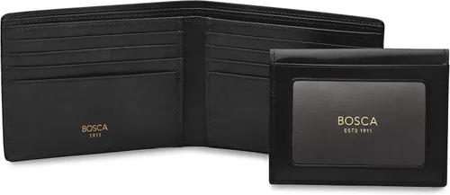 Miniatura 5 de Bosca Billetera de cuero de crédito para hombre con tarjeta de identificación, Negro -, Cartera