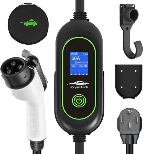 Miniatura 7 de Cargador portátil EV Nivel 1, 15Amp 110V, cargador de vehículos eléctricos con cable de extensión de 21 pies, NEMA 5-15P para estación de carga EV