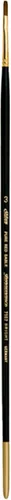 Silver Brush 7102-3 Renaissance - Cepillo de mango largo de color rojo puro de alta calidad, brillante, tamaño 3