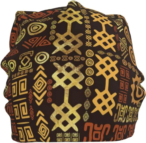 Miniatura 26 de Gorro africano holgado para adultos, tejido elástico, de calavera, gorro de invierno para exteriores para mujeres y hombres